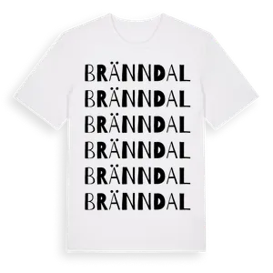 Bränndal ordlek t-shirt – ekologisk bomull t-shirt från Pinshirt