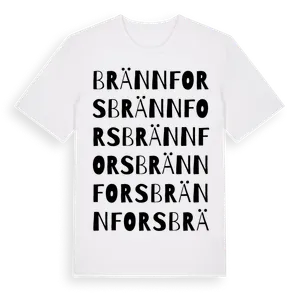 Brännfors ordlek t-shirt – ekologisk bomull t-shirt från Pinshirt