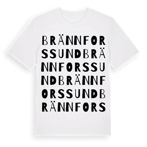 Brännforssund ordlek t-shirt – ekologisk bomull t-shirt från Pinshirt