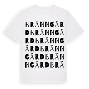 Bränngård ordlek t-shirt – ekologisk bomull t-shirt från Pinshirt