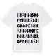 White t-shirt med Bränngropen ordlek t-shirt