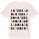 Vintage White t-shirt med Brännland ordlek t-shirt