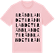 Pink Cotton t-shirt med Brännlandet ordlek t-shirt