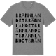 Mid Heather Gray t-shirt med Brännlandet ordlek t-shirt