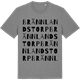 Mid Heather Gray t-shirt med Brännlandstorp ordlek t-shirt