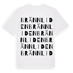 Brännliden ordlek t-shirt – ekologisk bomull t-shirt från Pinshirt
