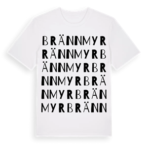 Brännmyr ordlek t-shirt – ekologisk bomull t-shirt från Pinshirt