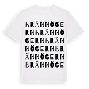 Brännögern ordlek t-shirt – ekologisk bomull t-shirt från Pinshirt