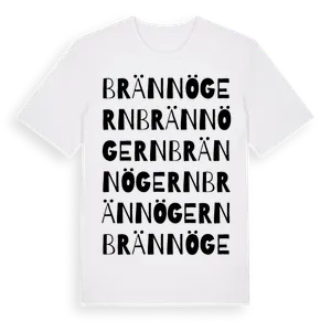 Brännögern ordlek t-shirt – ekologisk bomull t-shirt från Pinshirt
