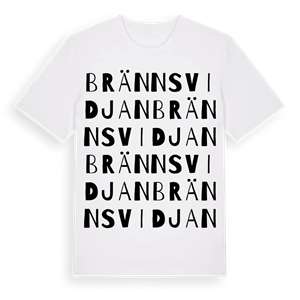 Brännsvidjan ordlek t-shirt – ekologisk bomull t-shirt från Pinshirt