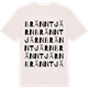 Vintage White t-shirt med Bränntjärn ordlek t-shirt