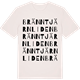 Vintage White t-shirt med Bränntjärnliden ordlek t-shirt