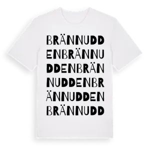 Brännudden ordlek t-shirt – ekologisk bomull t-shirt från Pinshirt