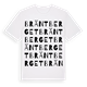 White t-shirt med Bräntberget ordlek t-shirt