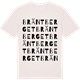 Vintage White t-shirt med Bräntberget ordlek t-shirt