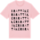 Pink Cotton t-shirt med Brattåker ordlek t-shirt