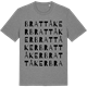 Mid Heather Gray t-shirt med Brattåker ordlek t-shirt