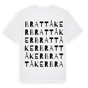 Brattåker ordlek t-shirt – ekologisk bomull t-shirt från Pinshirt