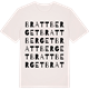 Vintage White t-shirt med Brattberget ordlek t-shirt