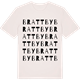 Vintage White t-shirt med Brattby ordlek t-shirt