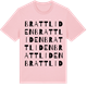 Pink Cotton t-shirt med Brattliden ordlek t-shirt