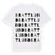 White t-shirt med Brattlund ordlek t-shirt