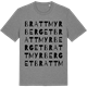Mid Heather Gray t-shirt med Brattmyrberget ordlek t-shirt