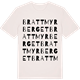 Vintage White t-shirt med Brattmyrberget ordlek t-shirt