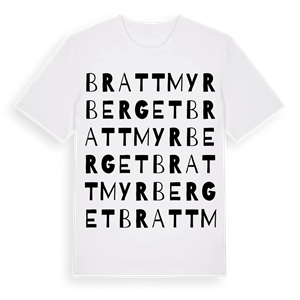 Brattmyrberget ordlek t-shirt – ekologisk bomull t-shirt från Pinshirt