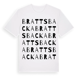 Brattsbacka ordlek t-shirt – ekologisk bomull t-shirt från Pinshirt
