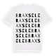 White t-shirt med Braxsele ordlek t-shirt