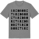 Mid Heather Gray t-shirt med Brednoret ordlek t-shirt