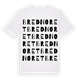 Brednoret ordlek t-shirt