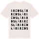 Vintage White t-shirt med Bredskär ordlek t-shirt