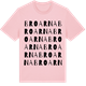 Pink Cotton t-shirt med Broarna ordlek t-shirt