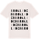Vintage White t-shirt med Brokliden ordlek t-shirt