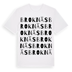 Broknäs ordlek t-shirt – ekologisk bomull t-shirt från Pinshirt