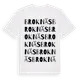 White t-shirt med Broknäs ordlek t-shirt