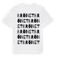 White t-shirt med Brönet ordlek t-shirt