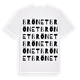 White t-shirt med Brönet ordlek t-shirt