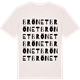 Vintage White t-shirt med Brönet ordlek t-shirt