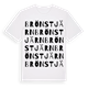 White t-shirt med Brönstjärn ordlek t-shirt
