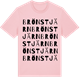 Pink Cotton t-shirt med Brönstjärn ordlek t-shirt