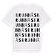 White t-shirt med Brunnäs ordlek t-shirt