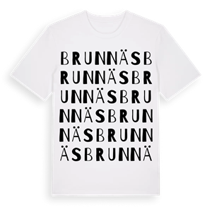 Brunnäs ordlek t-shirt – ekologisk bomull t-shirt från Pinshirt