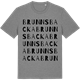 Mid Heather Gray t-shirt med Brunnsbacka ordlek t-shirt