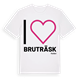 Jag älskar Bruträsk t-shirt stort tryck