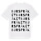 Burspråket ordlek t-shirt