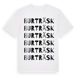 Burträsk ordlek t-shirt – ekologisk bomull t-shirt från Pinshirt