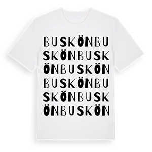 Buskön ordlek t-shirt – ekologisk bomull t-shirt från Pinshirt